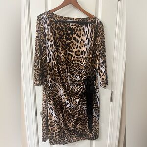 Women’s Plus Size Cheetah Print Dress